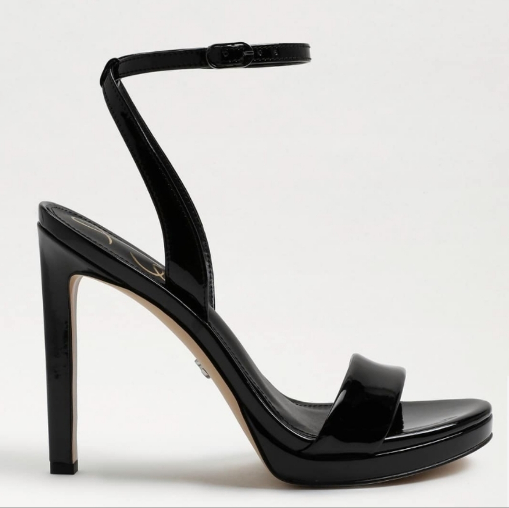 Sam Edelman Jade Strappy Heel Sandals Black -10 - Picture 2 of 11